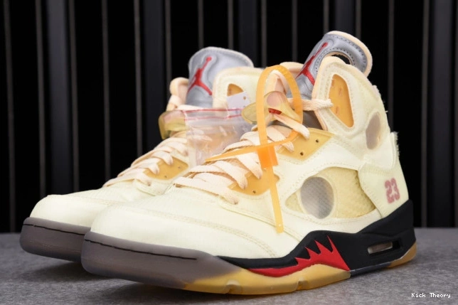 Kick Theory Jordan Sail OFF-WHITE 5 Retro DH8565-100 0713